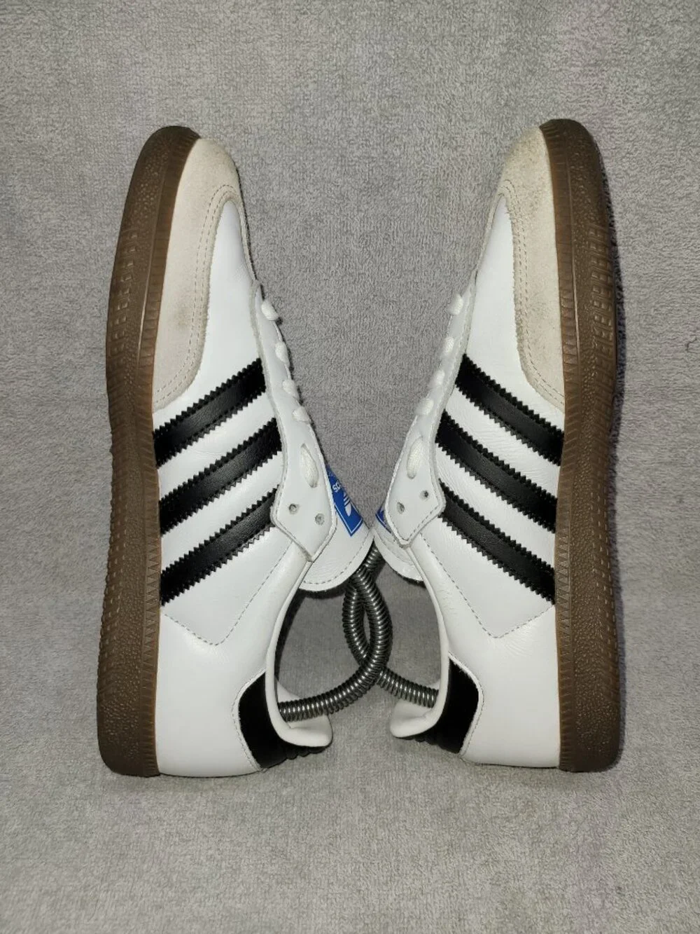 Adidas Samba OG Sneakers IG9030 White/Black Brown Gum Sole Women's/Ladies Size 7
